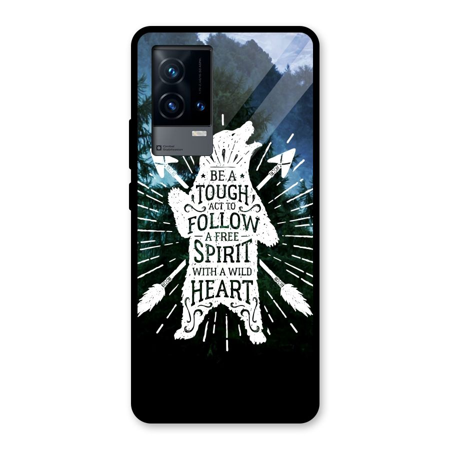 Follow Spirit Heart Glass Back Case for iQOO 9 5G