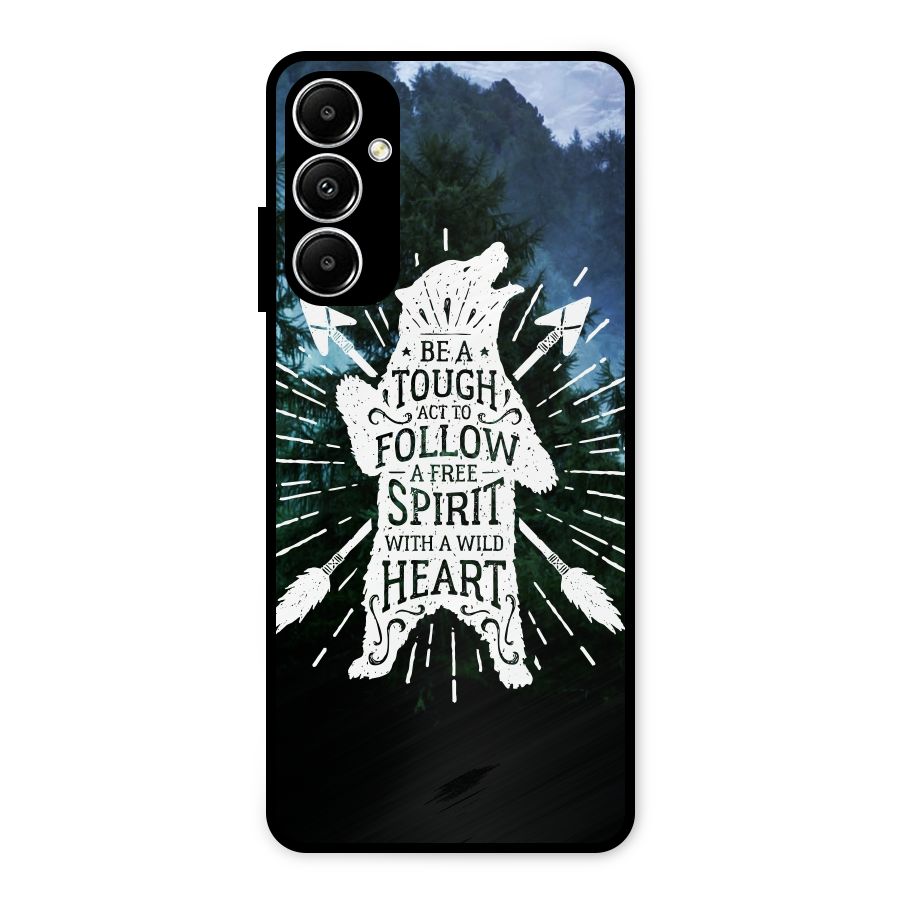 Follow Spirit Heart Metal Back Case for Galaxy A05s