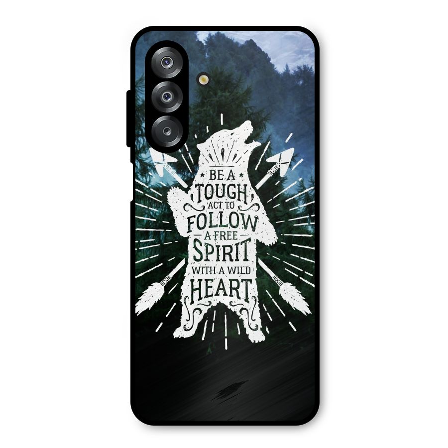 Follow Spirit Heart Metal Back Case for Galaxy A26