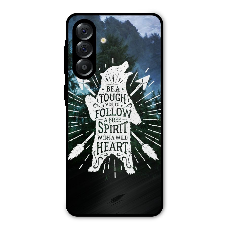 Follow Spirit Heart Metal Back Case for Galaxy A56