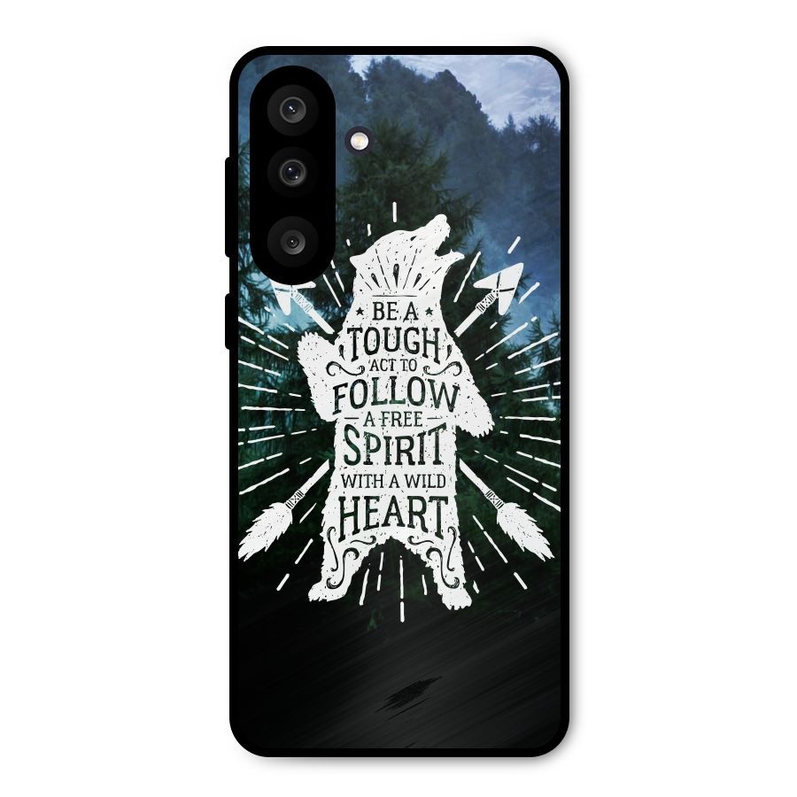 Follow Spirit Heart Metal Back Case for Galaxy M56