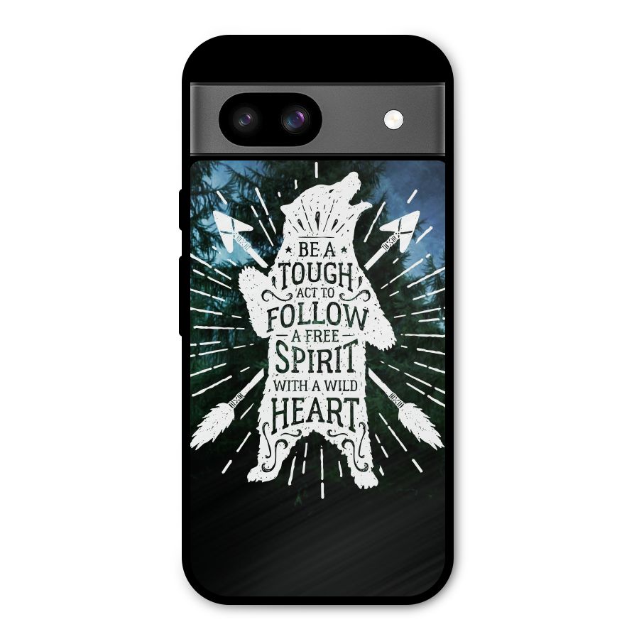 Follow Spirit Heart Metal Back Case for Google Pixel 8a