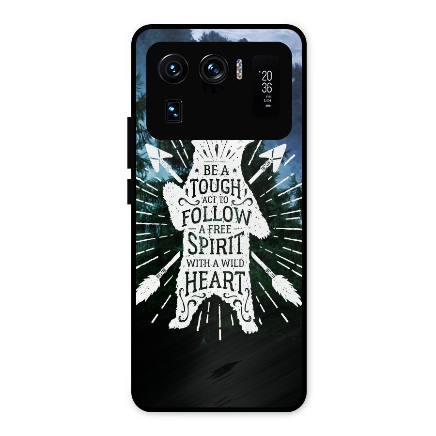 Follow Spirit Heart Metal Back Case for Mi 11 Ultra