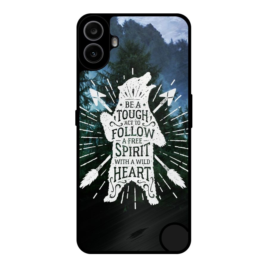 Follow Spirit Heart Metal Back Case for Nothing CMF Phone 1