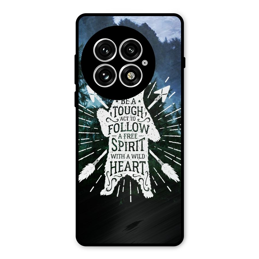 Follow Spirit Heart Metal Back Case for OnePlus 13
