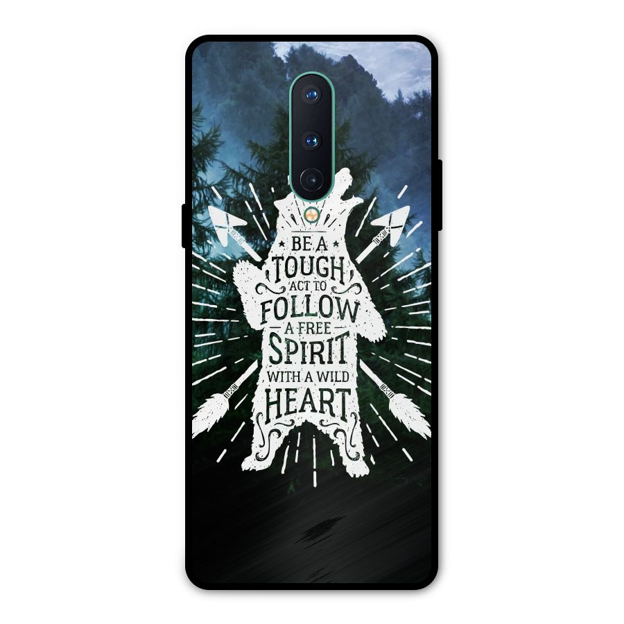 Follow Spirit Heart Metal Back Case for OnePlus 8
