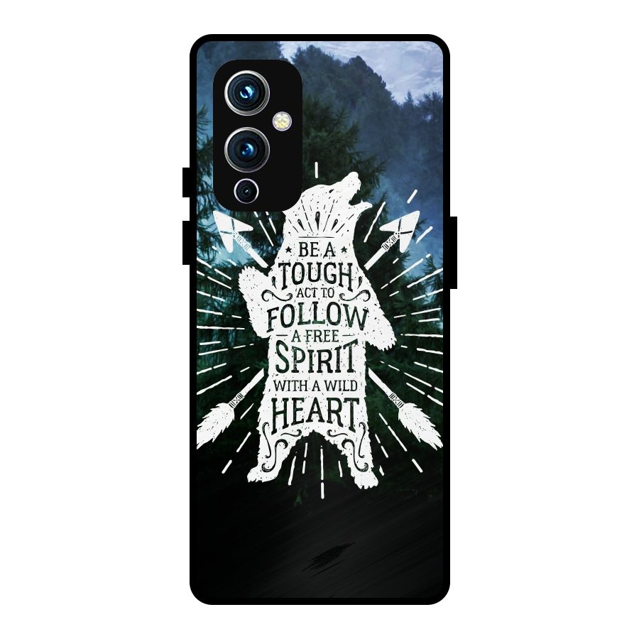 Follow Spirit Heart Metal Back Case for OnePlus 9