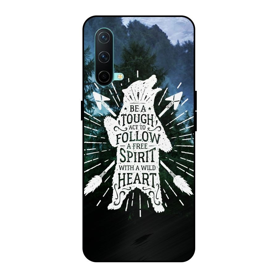 Follow Spirit Heart Metal Back Case for OnePlus Nord CE 5G