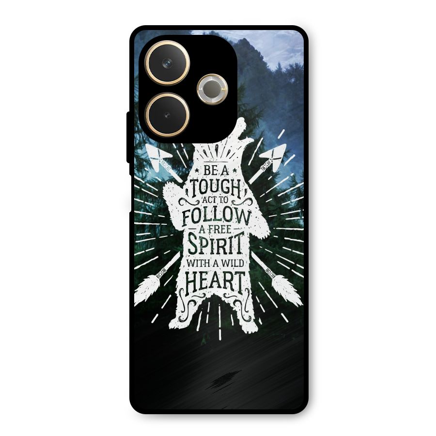 Follow Spirit Heart Metal Back Case for Oppo A5 Pro