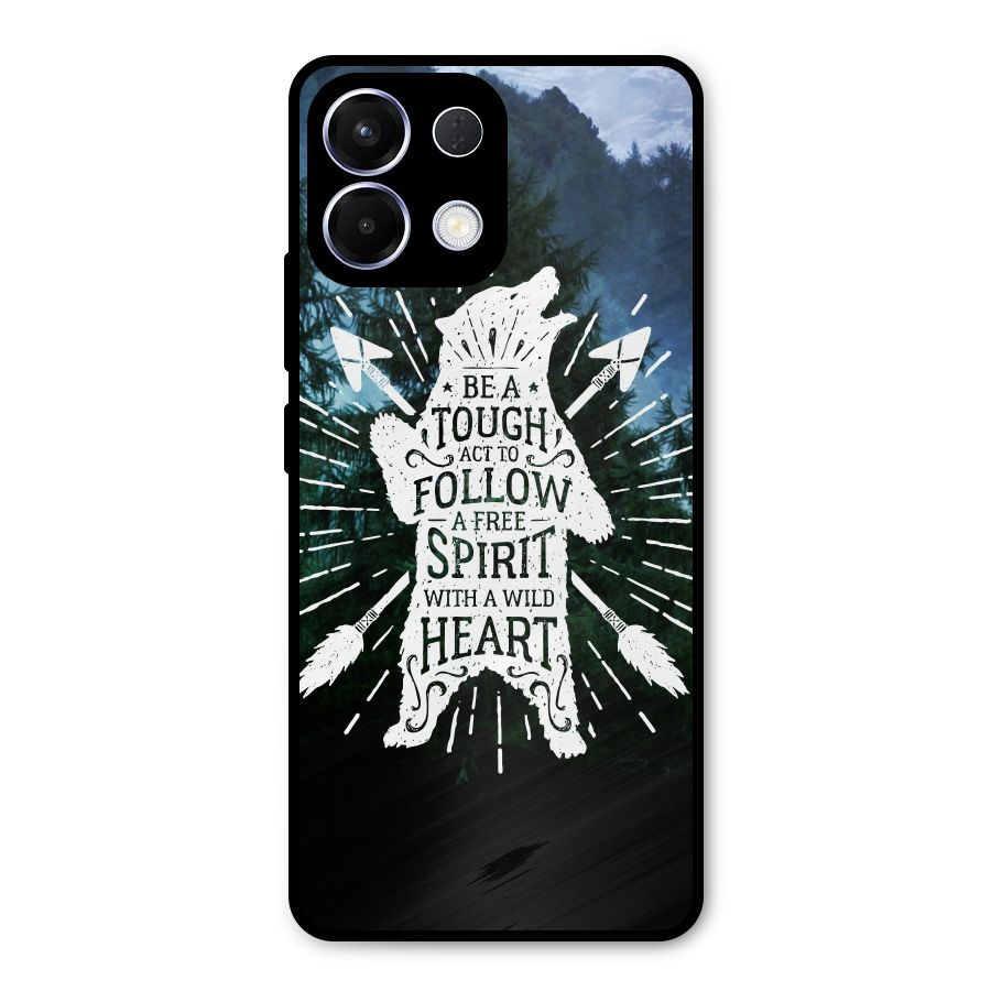 Follow Spirit Heart Metal Back Case for Oppo K13