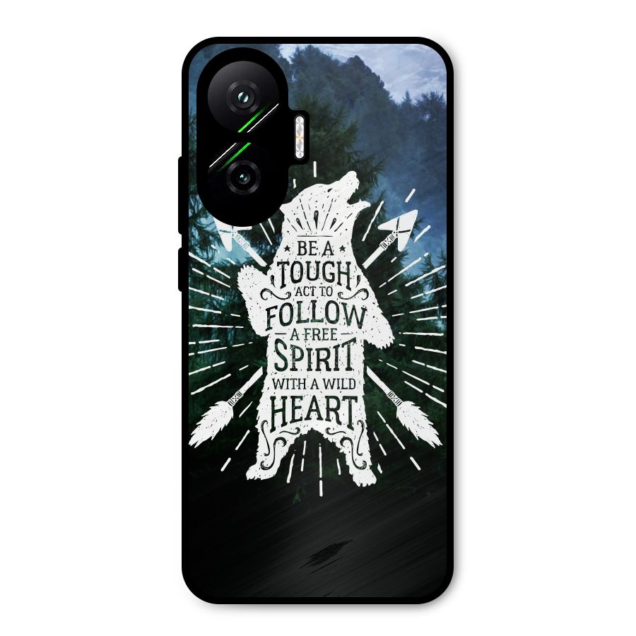 Follow Spirit Heart Metal Back Case for Poco F7