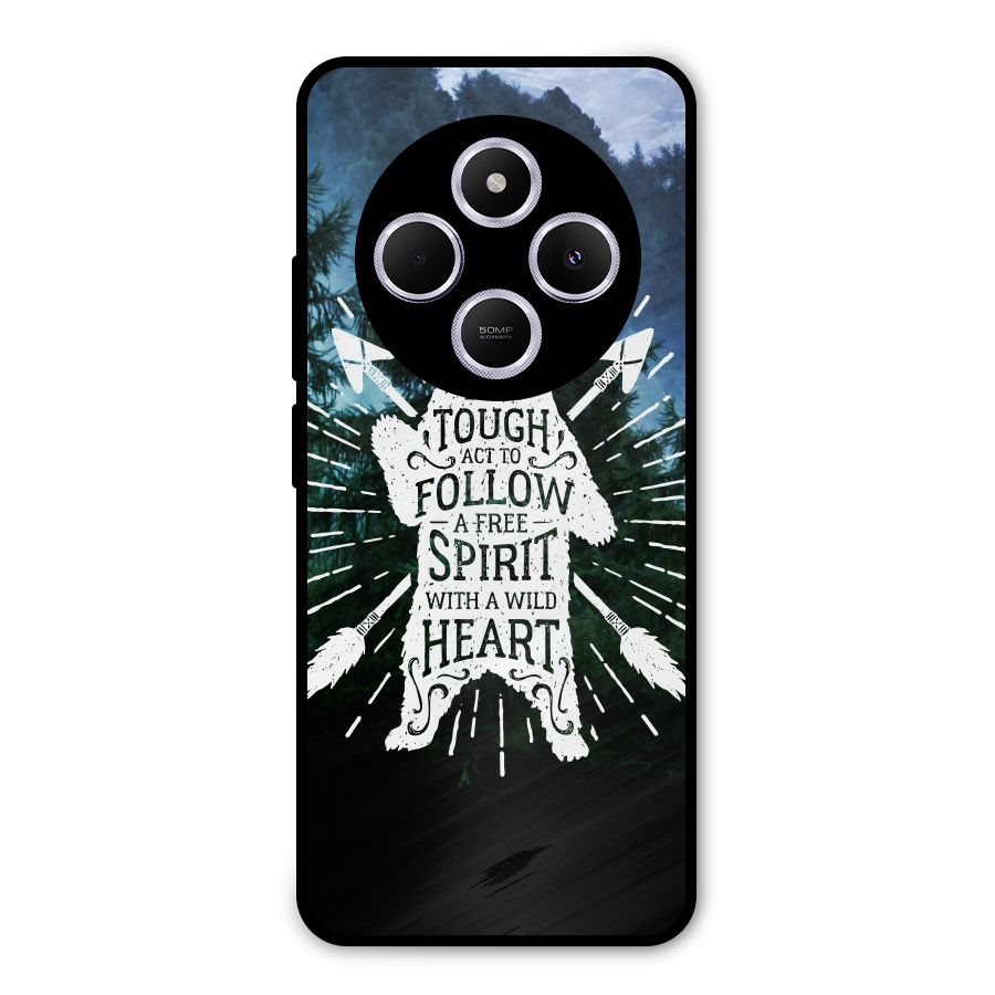 Follow Spirit Heart Metal Back Case for Poco M7