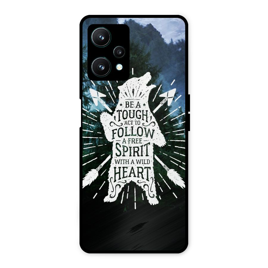 Follow Spirit Heart Metal Back Case for Realme 9 Pro 5G