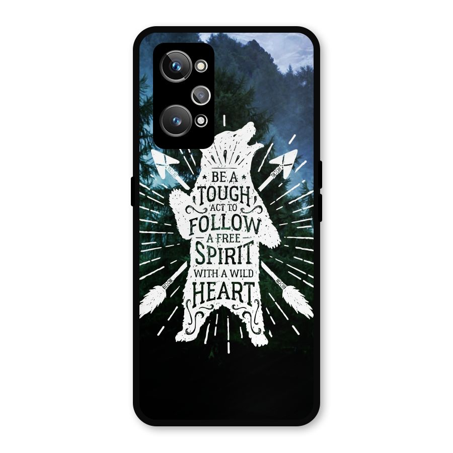 Follow Spirit Heart Metal Back Case for Realme GT Neo 3T