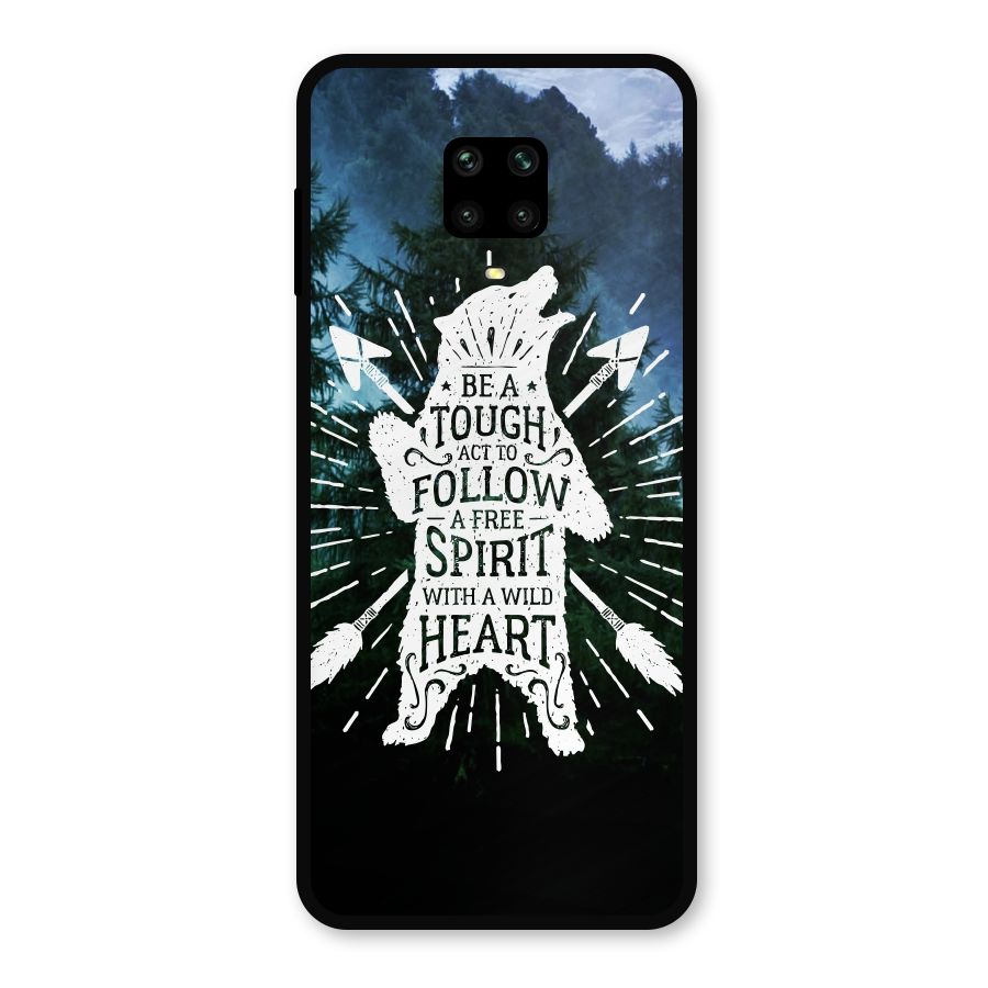 Follow Spirit Heart Metal Back Case for Redmi Note 10 Lite