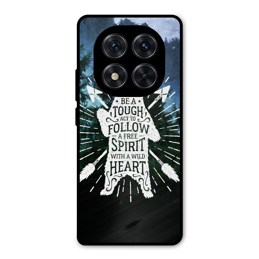 Follow Spirit Heart Metal Back Case for Redmi Note 14 Pro 5G