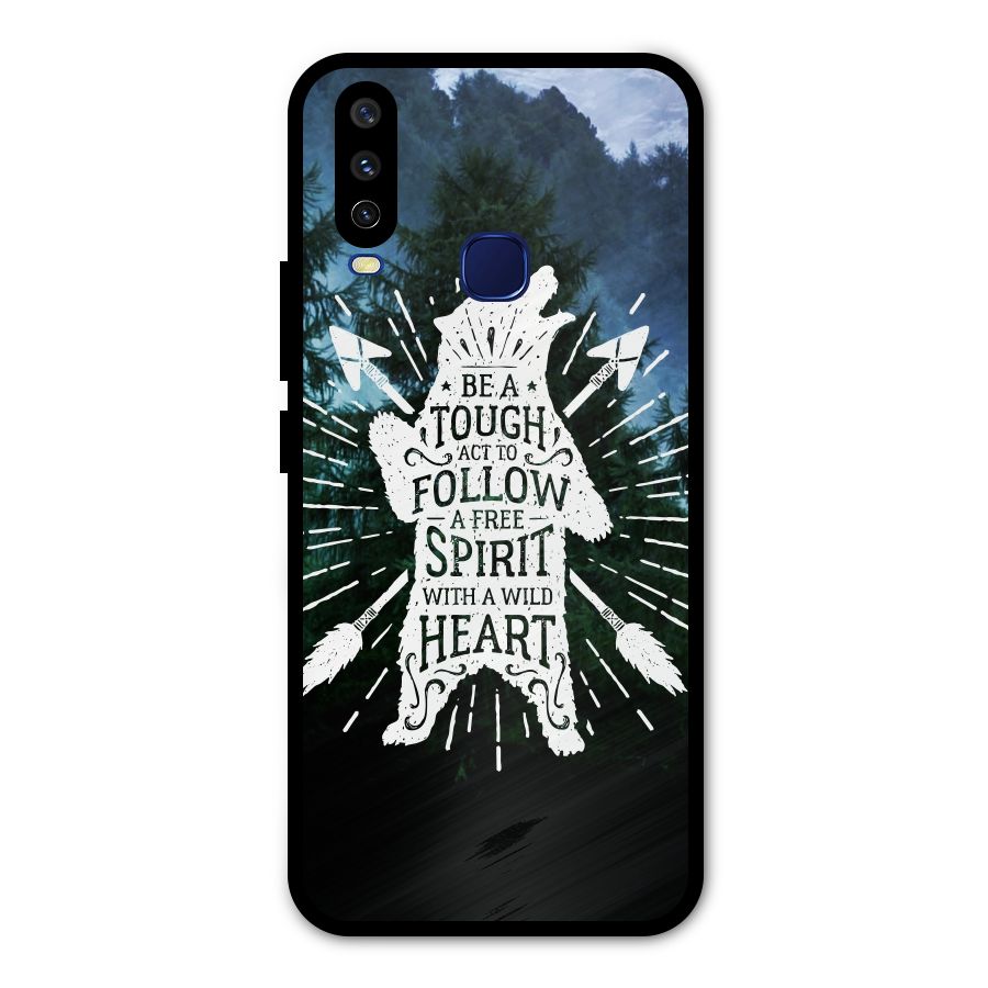 Follow Spirit Heart Metal Back Case for Vivo Y15