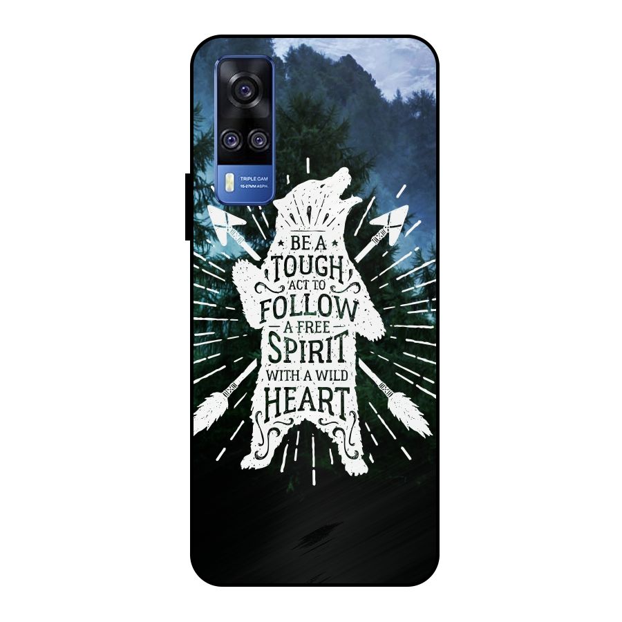 Follow Spirit Heart Metal Back Case for Vivo Y51
