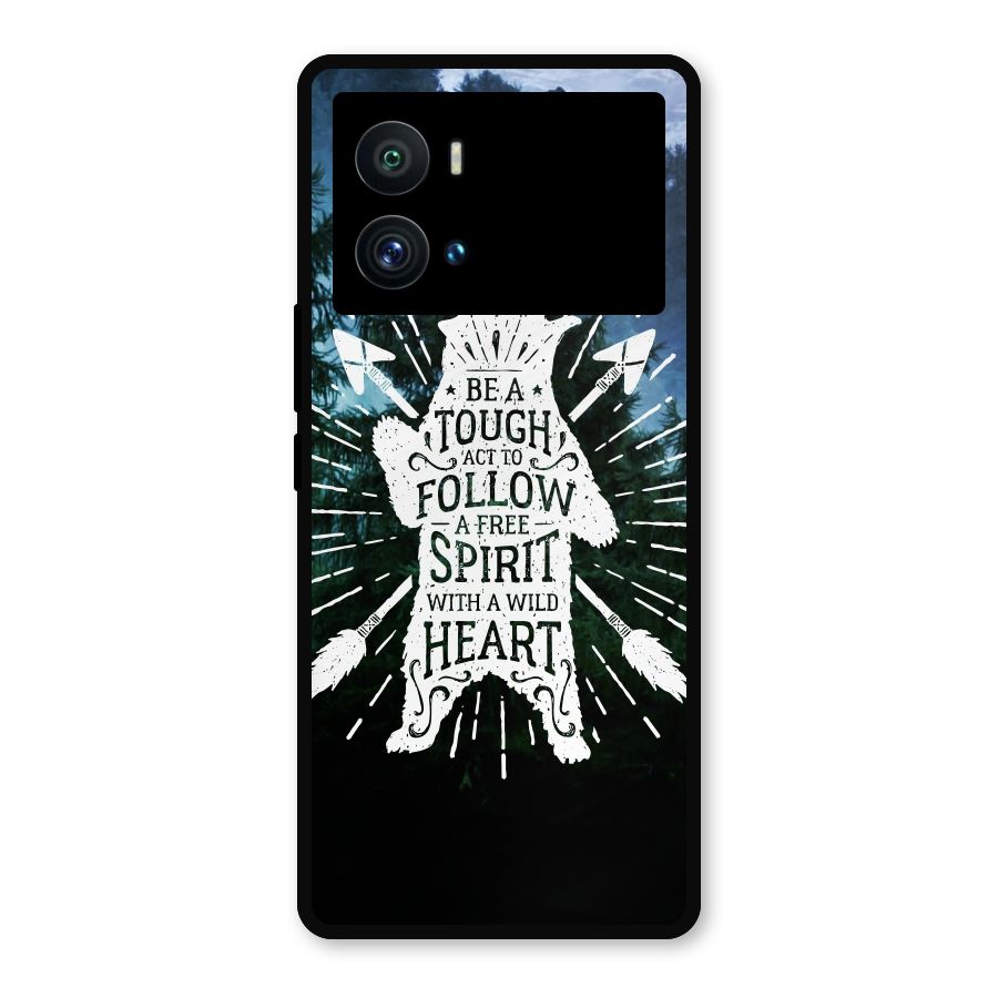 Follow Spirit Heart Metal Back Case for iQOO 9 Pro