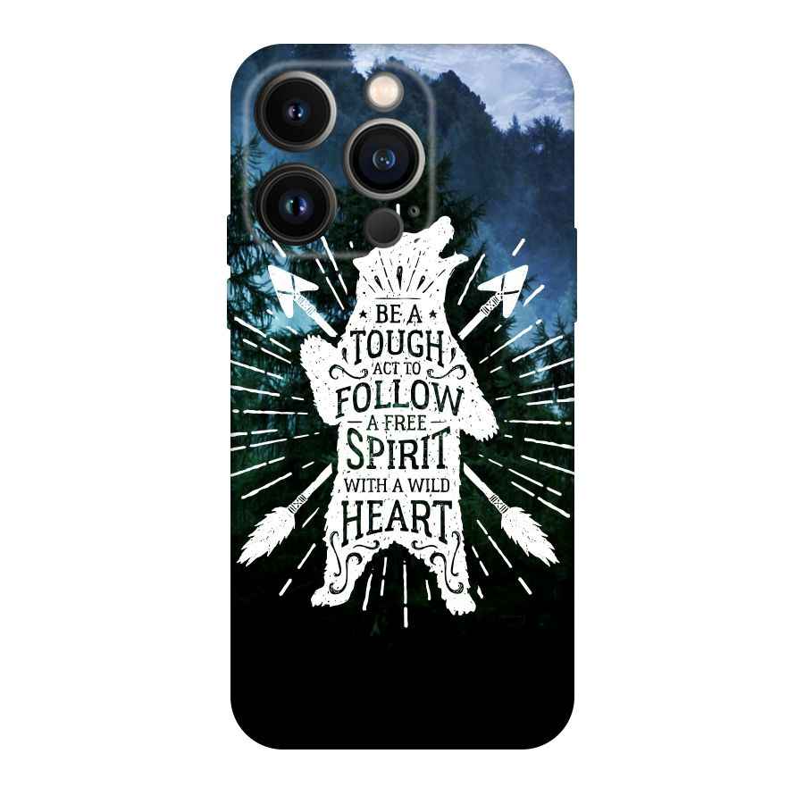 Follow Spirit Heart Original Polycarbonate Back Case for iPhone 14 Pro
