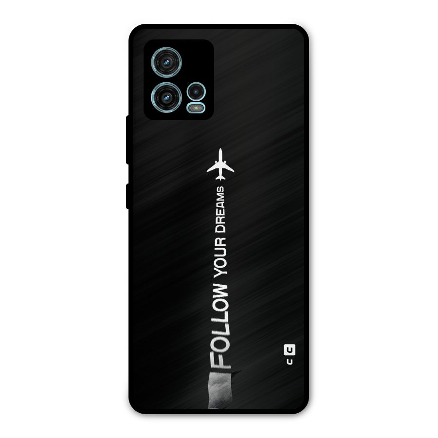 Follow Your Dream Metal Back Case for Moto G72