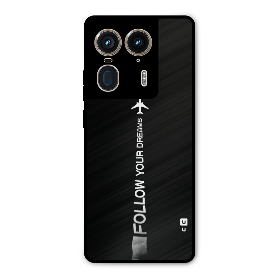 Follow Your Dream Metal Back Case for Motorola Edge 50 Ultra