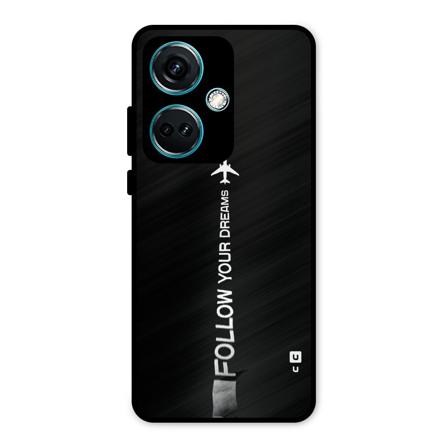 Follow Your Dream Metal Back Case for OnePlus Nord CE 3 5G