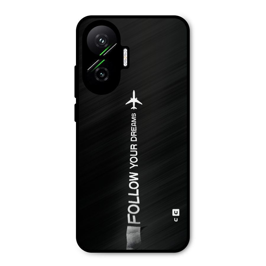 Follow Your Dream Metal Back Case for Poco F7