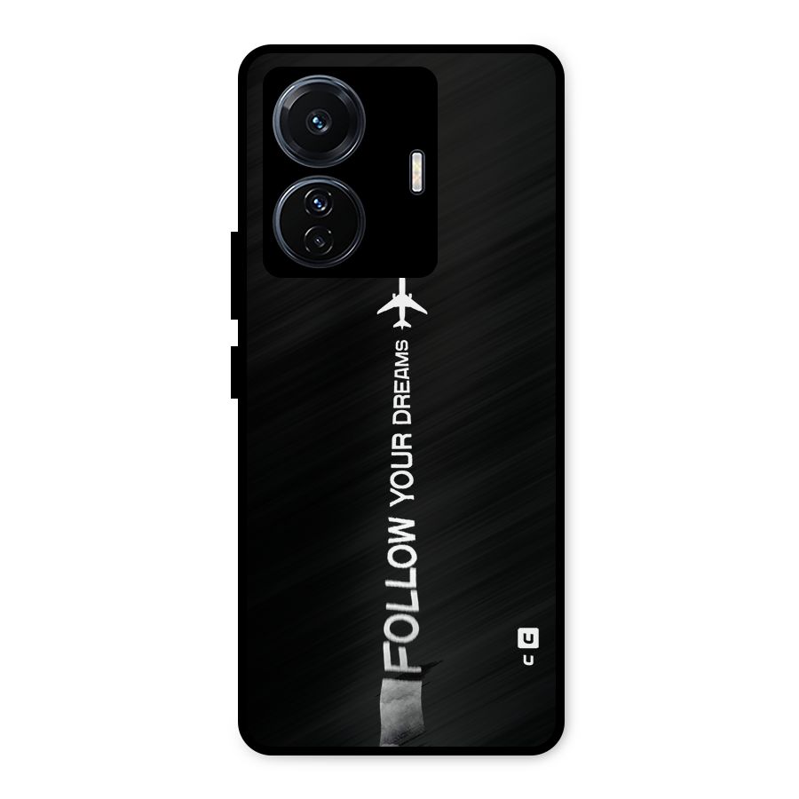 Follow Your Dream Metal Back Case for Vivo T1 Pro