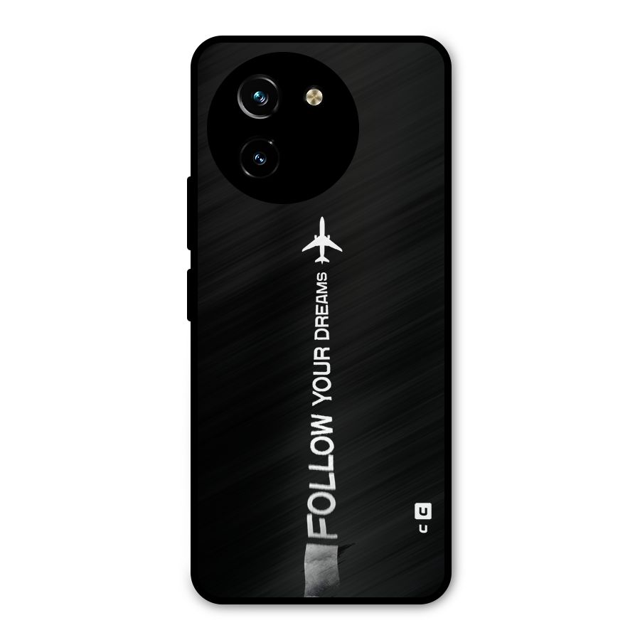 Follow Your Dream Metal Back Case for Vivo T3x