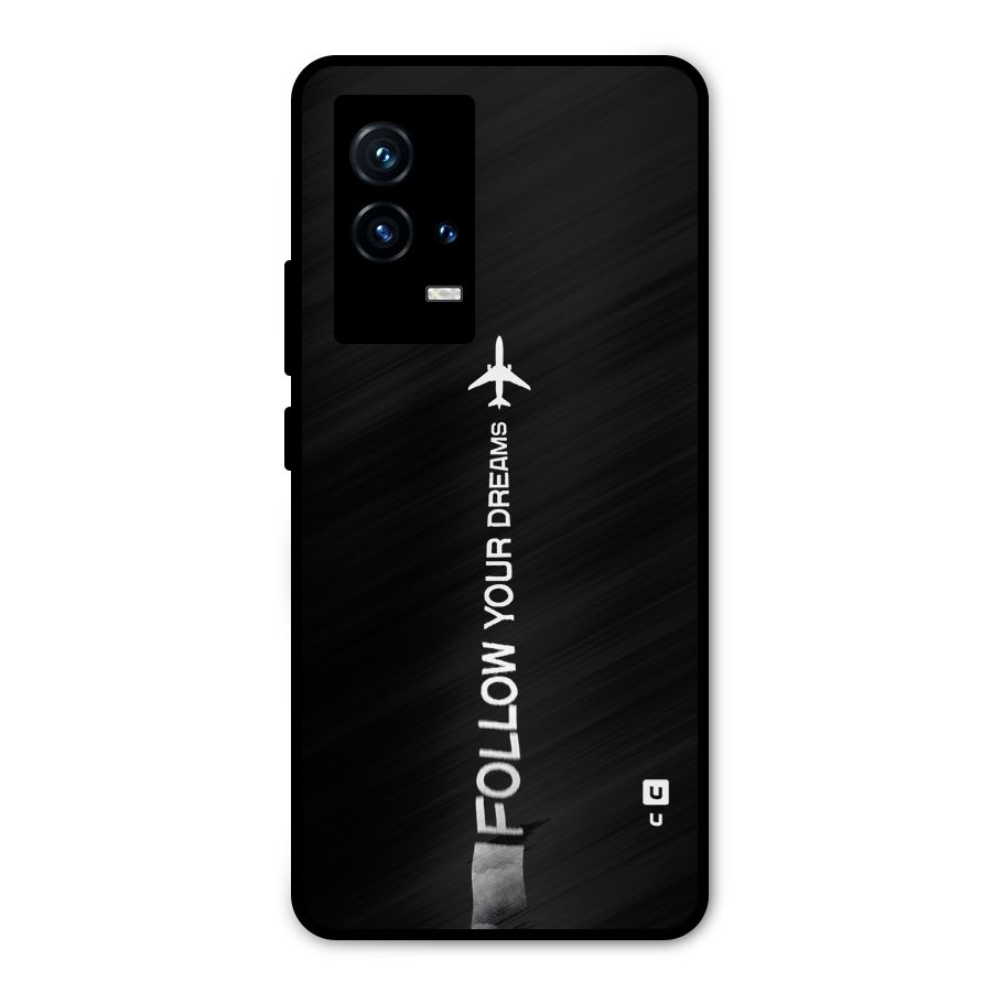 Follow Your Dream Metal Back Case for iQOO 9 5G