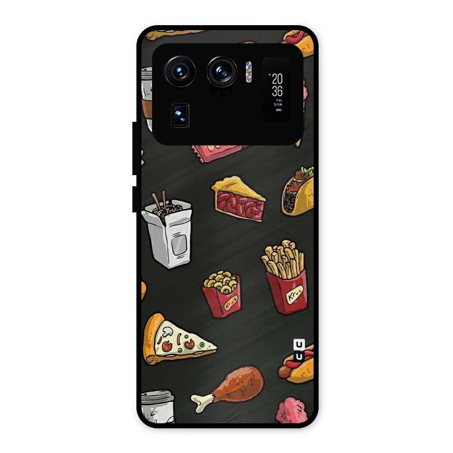 Foodie Pattern Metal Back Case for Mi 11 Ultra