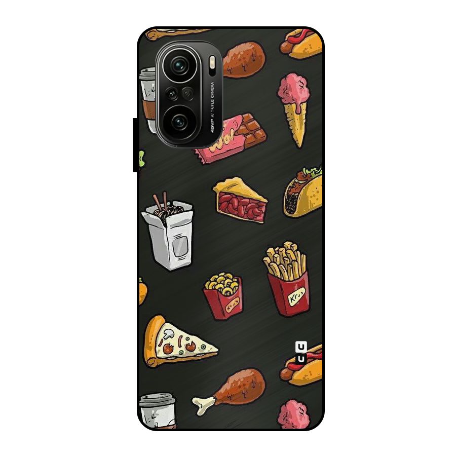 Foodie Pattern Metal Back Case for Mi 11x
