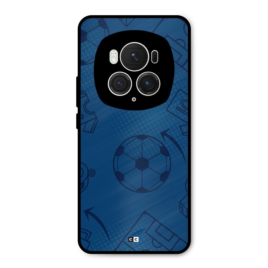 Football Texture Metal Back Case for Honor Magic6 Pro