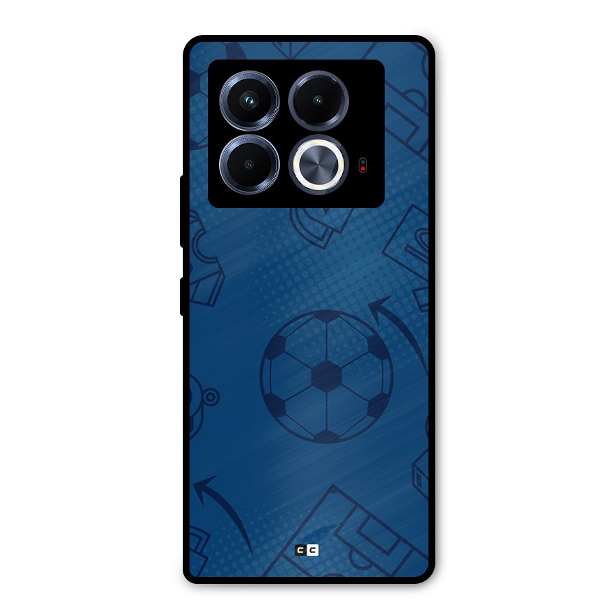 Football Texture Metal Back Case for Infinix Note 40 5G