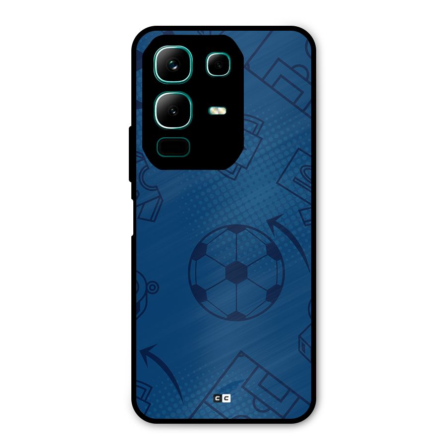 Football Texture Metal Back Case for Infinix Note 50x