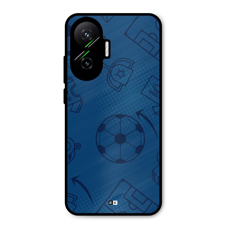 Football Texture Metal Back Case for Poco F7