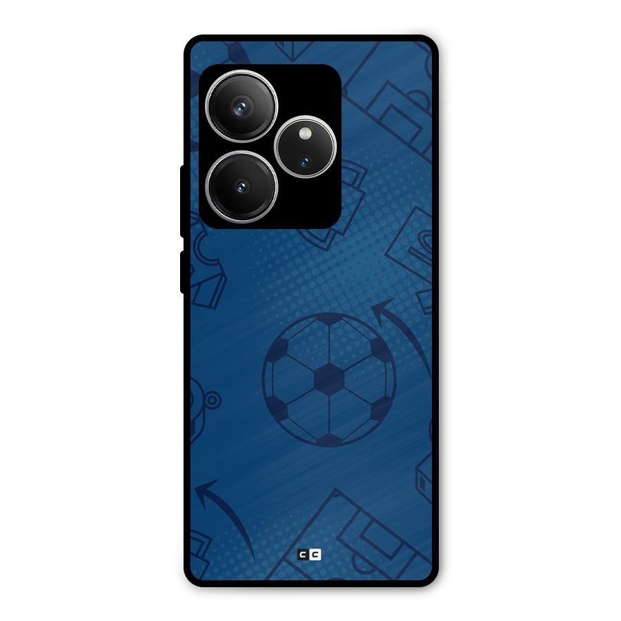 Football Texture Metal Back Case for Realme GT 6