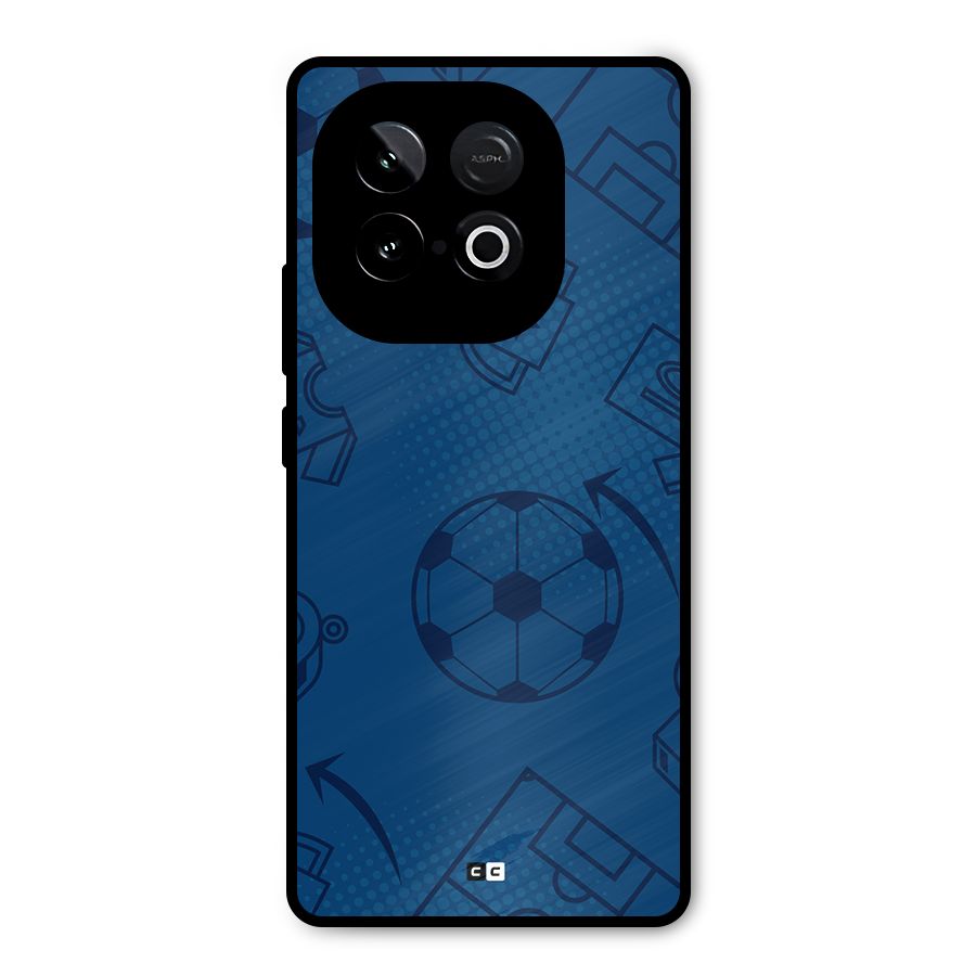 Football Texture Metal Back Case for iQOO Neo 10
