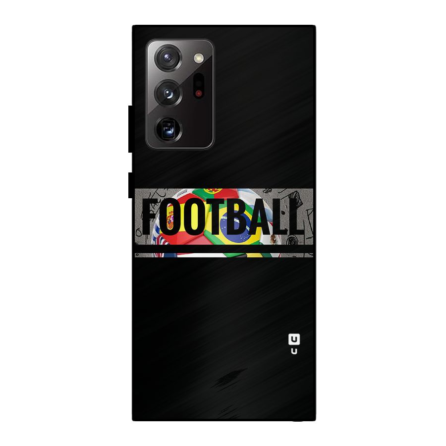Football Typography Metal Back Case for Galaxy Note 20 Ultra 5G