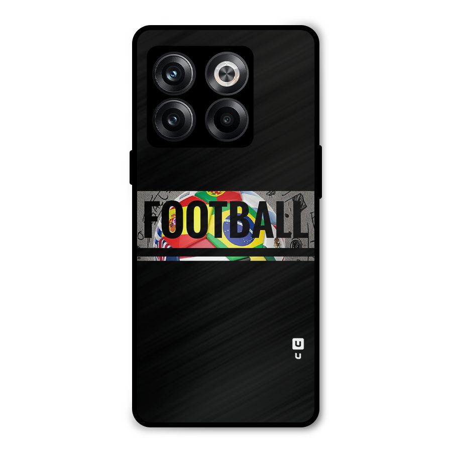Football Typography Metal Back Case for OnePlus 10T