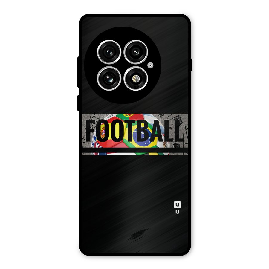 Football Typography Metal Back Case for OnePlus 13
