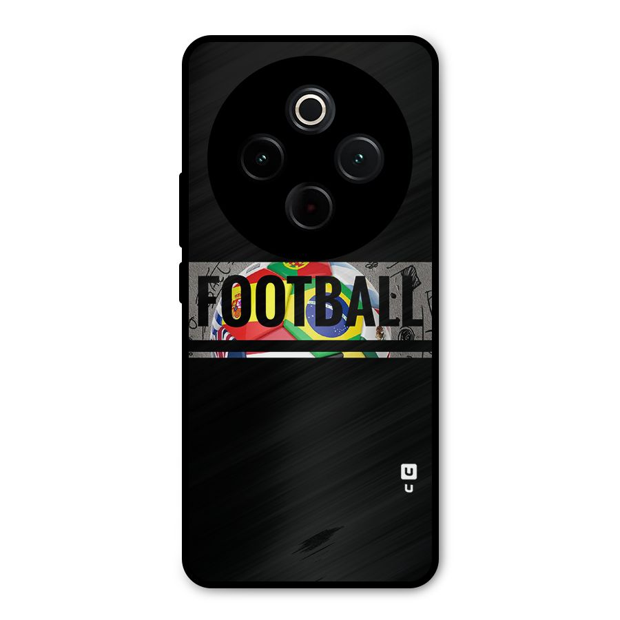 Football Typography Metal Back Case for iQOO Z10