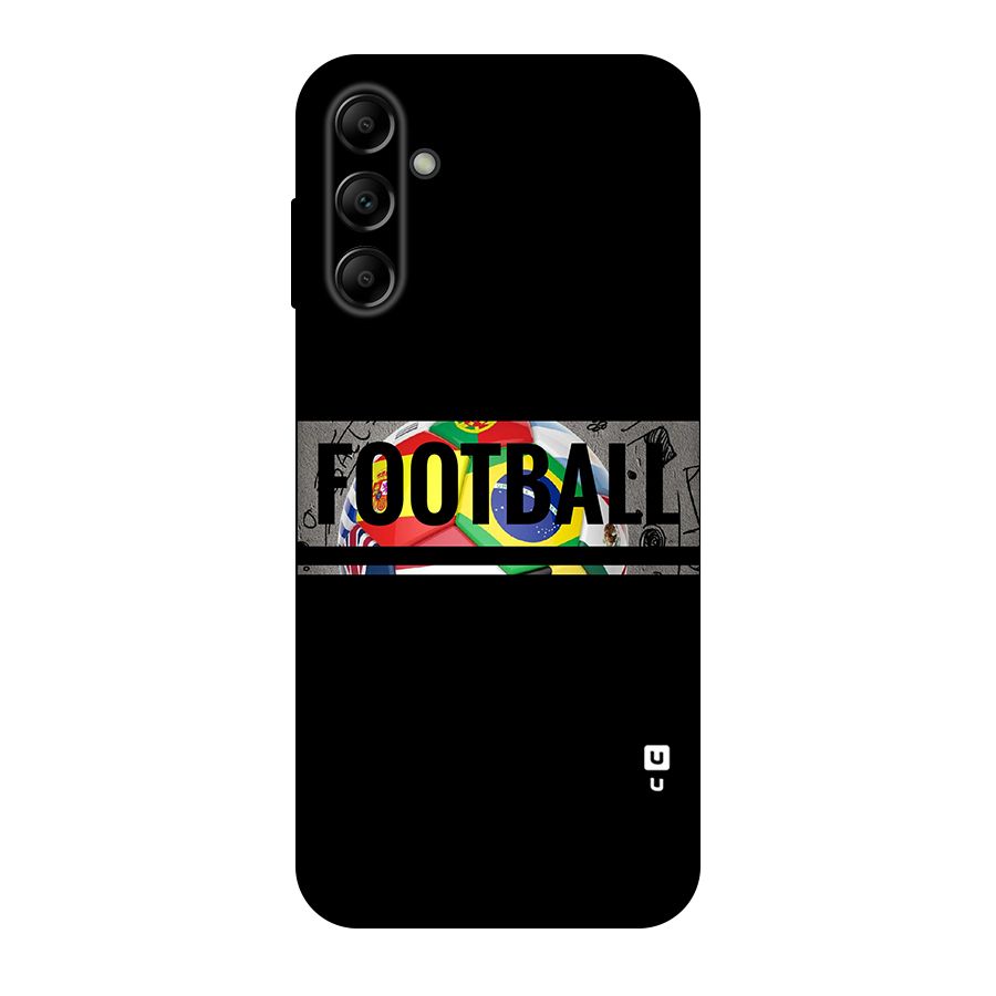 Football Typography Original Polycarbonate Back Case for Galaxy A14 5G