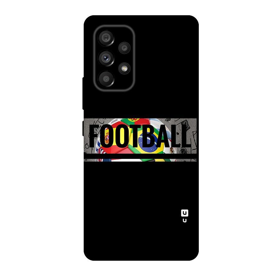 Football Typography Original Polycarbonate Back Case for Galaxy A53 5G