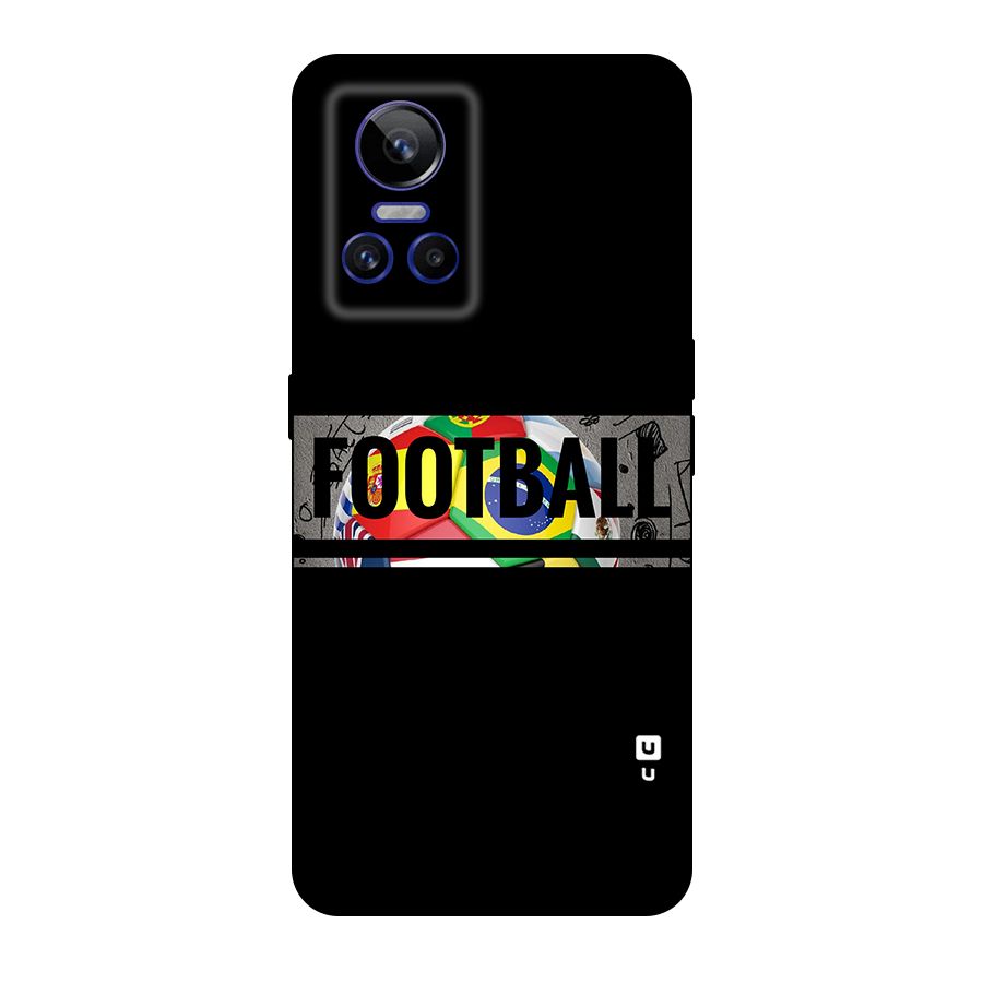 Football Typography Original Polycarbonate Back Case for Realme GT Neo 3