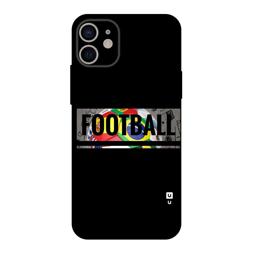 Football Typography Original Polycarbonate Back Case for iPhone 11