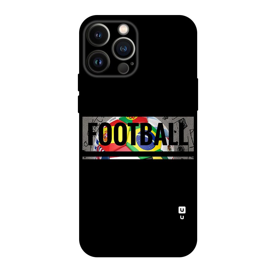 Football Typography Original Polycarbonate Back Case for iPhone 13 Pro Max