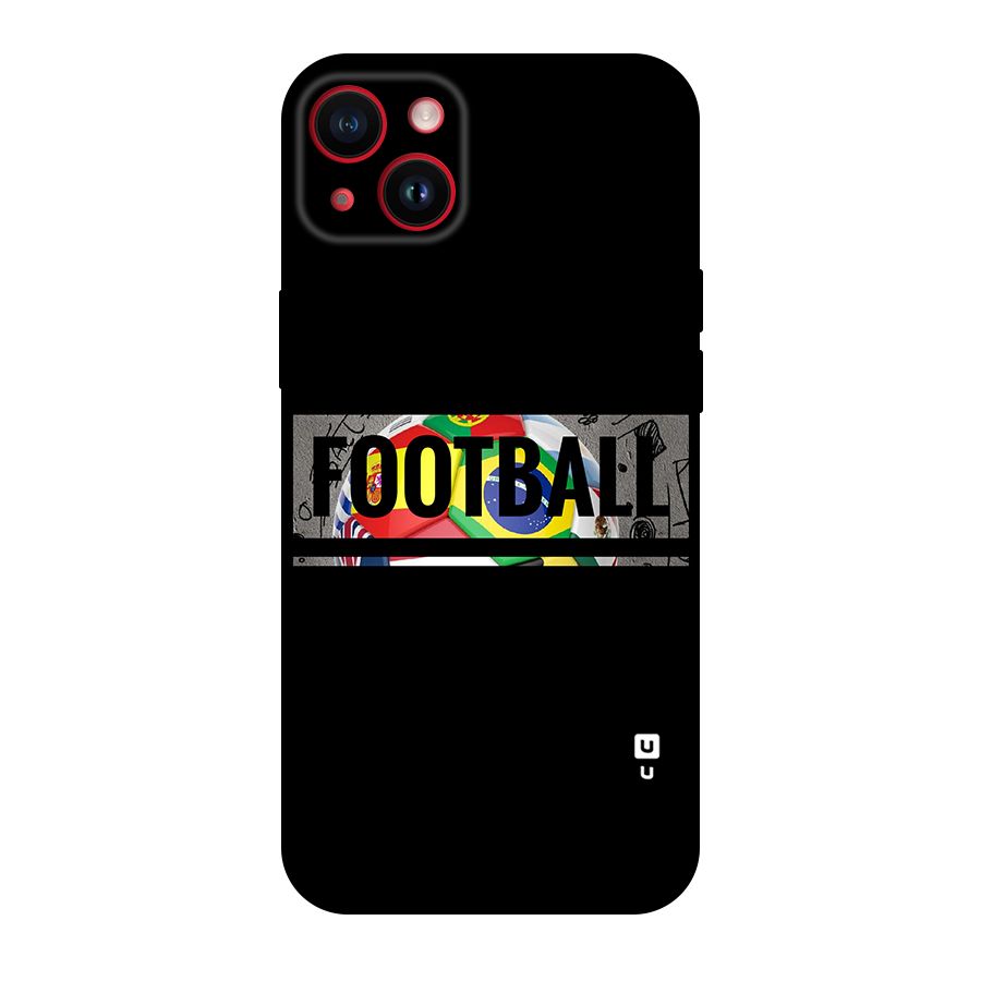 Football Typography Original Polycarbonate Back Case for iPhone 14 Plus