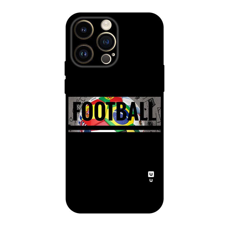 Football Typography Original Polycarbonate Back Case for iPhone 14 Pro Max